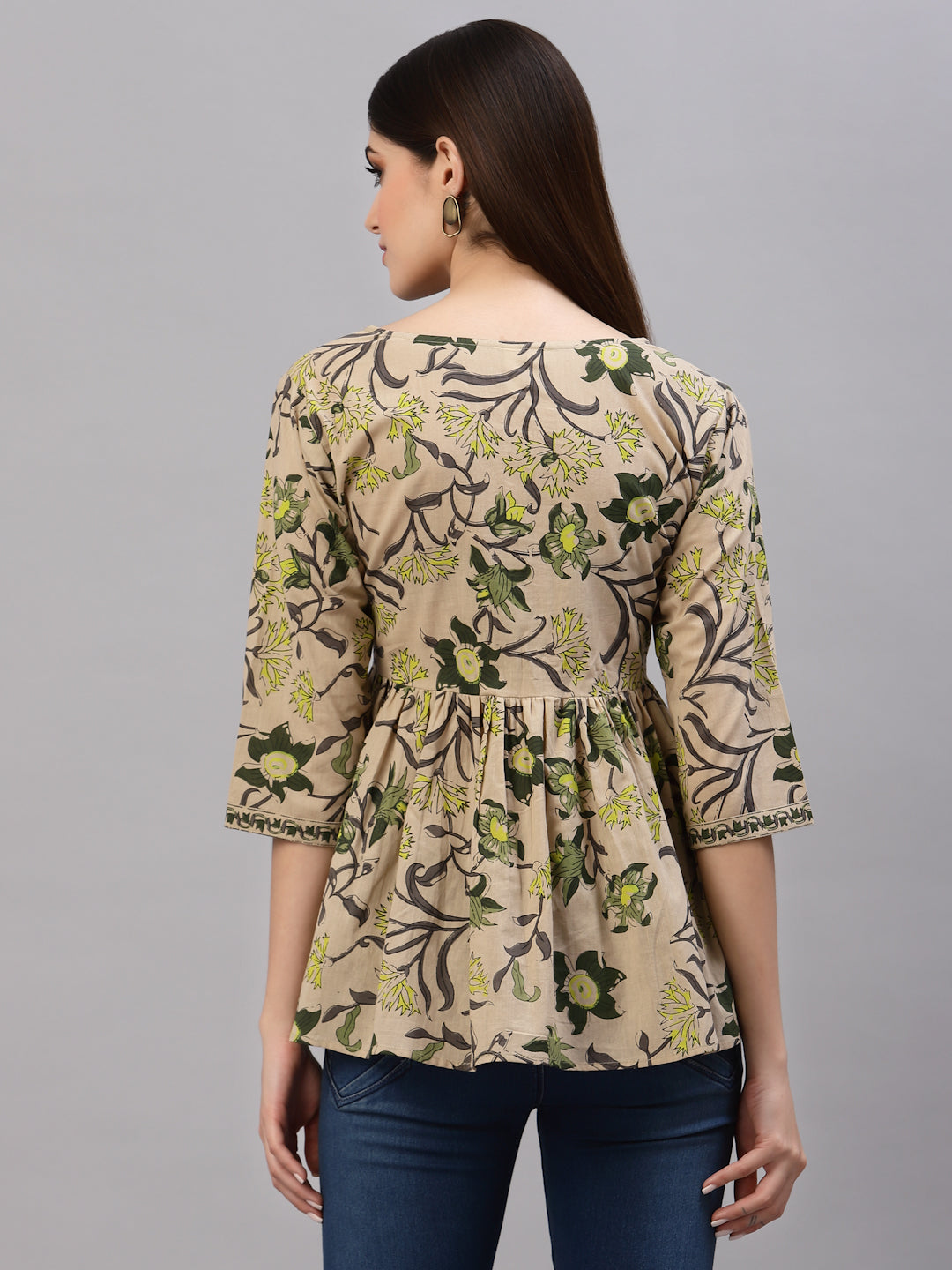 Floral Printed Cotton Top (Pre-Order)
