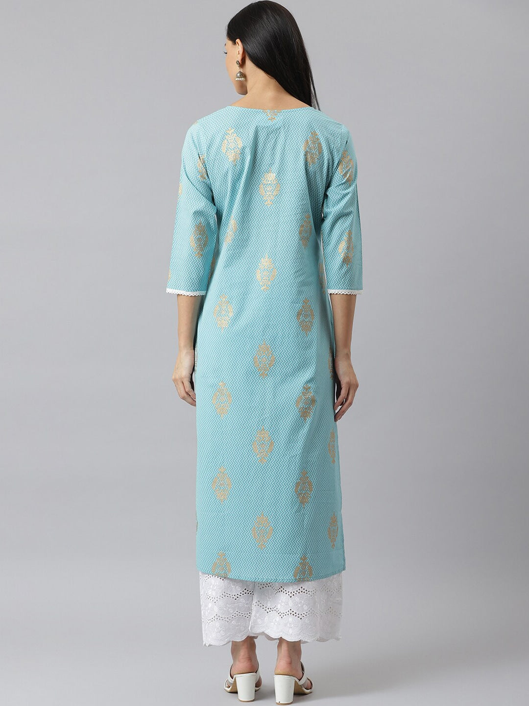 Khari Printed Cotton Straight Kurta (Pre-Order)