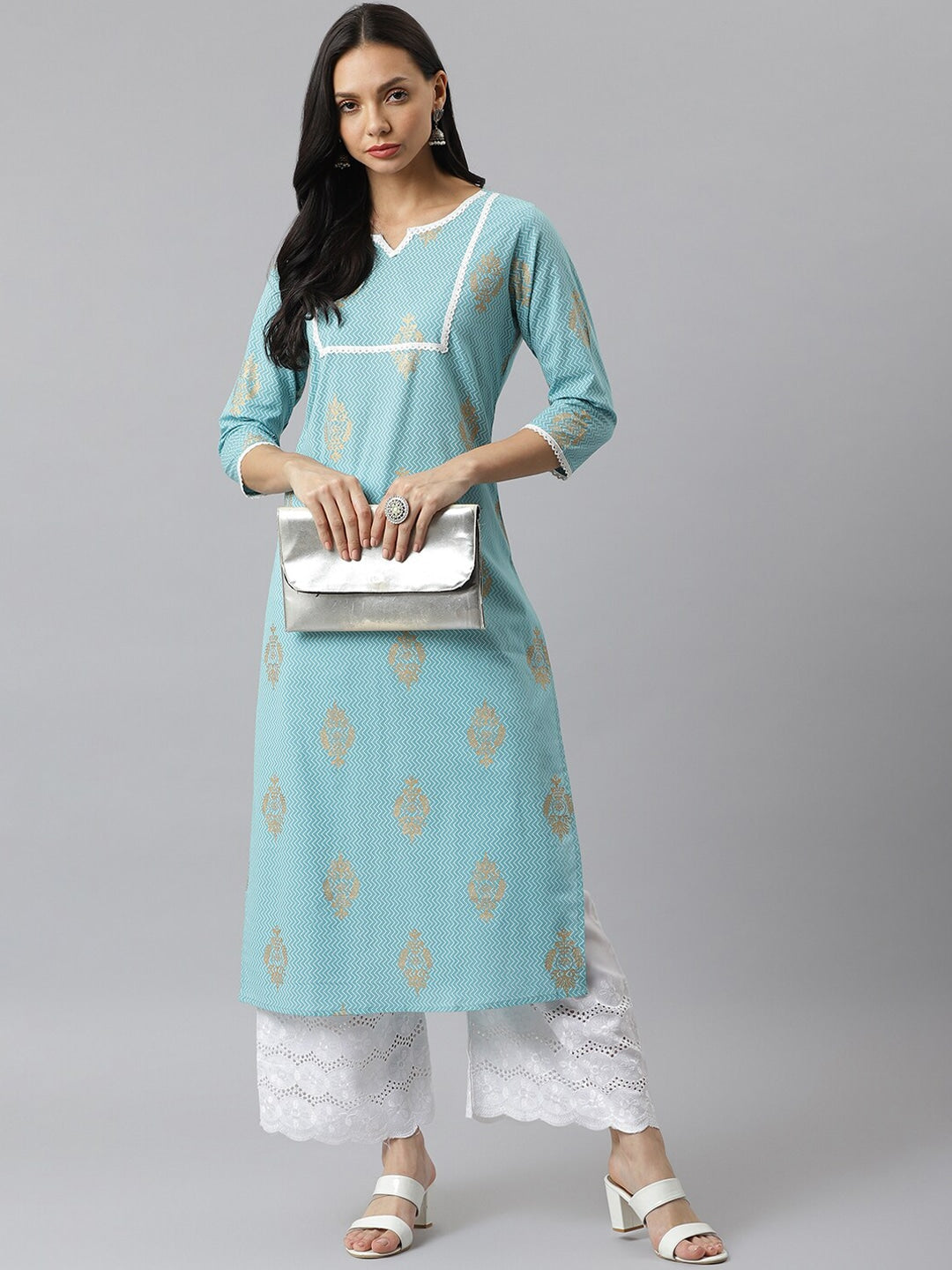Khari Printed Cotton Straight Kurta (Pre-Order)