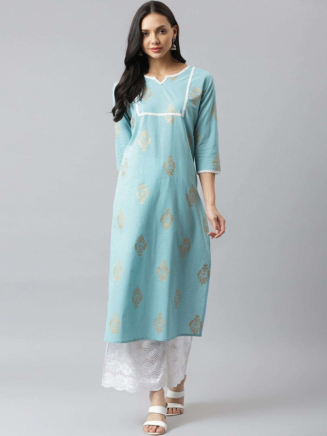 Khari Printed Cotton Straight Kurta (Pre-Order)