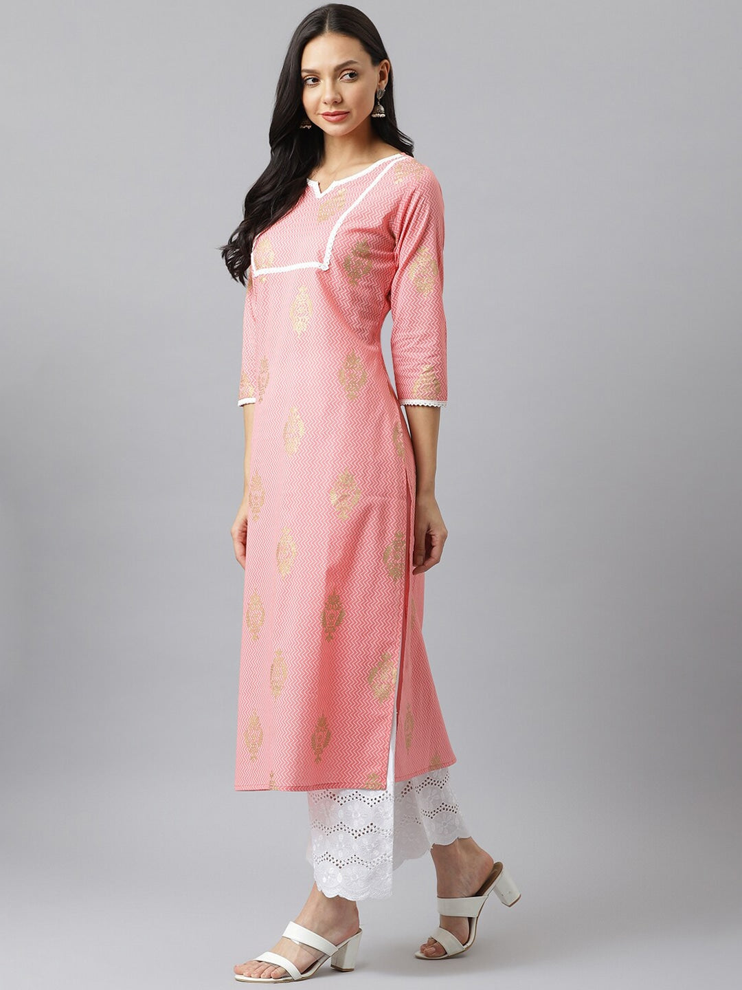 Khari Printed Cotton Straight Kurta (Pre-Order)