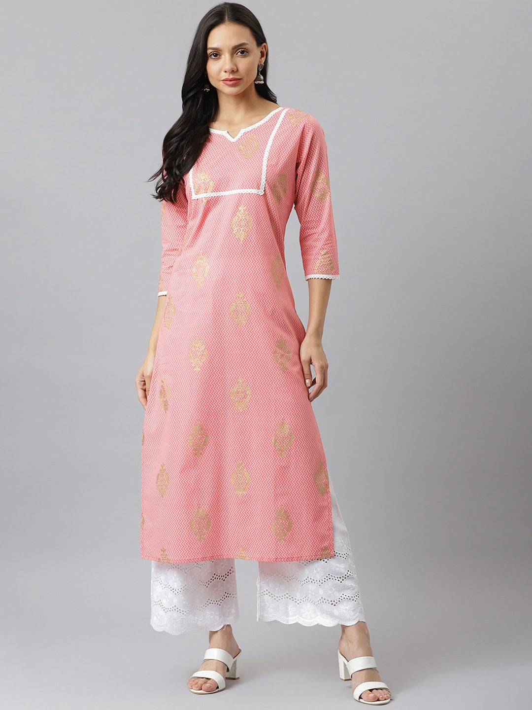 Khari Printed Cotton Straight Kurta (Pre-Order)