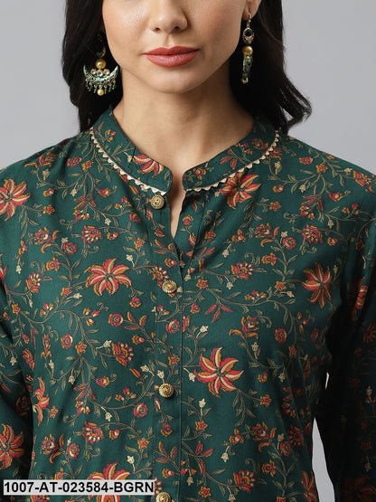 Kalamkari Printed Rayon Straight Kurta (Pre-Order)