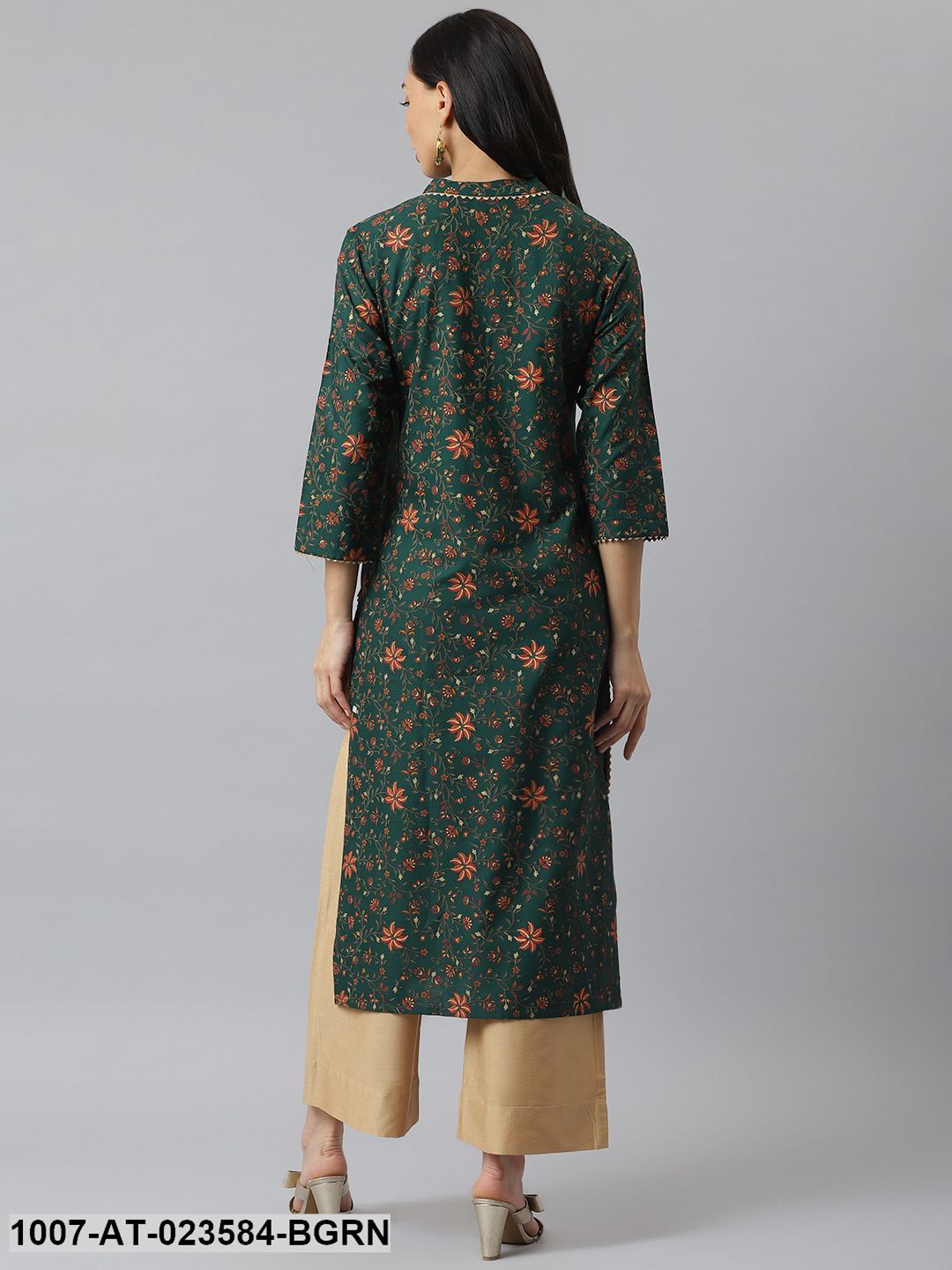 Kalamkari Printed Rayon Straight Kurta (Pre-Order)
