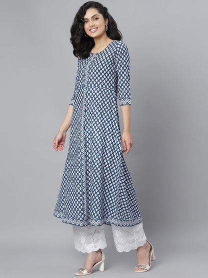 Printed Cotton Kurta with Dupatta (Pre-Order)