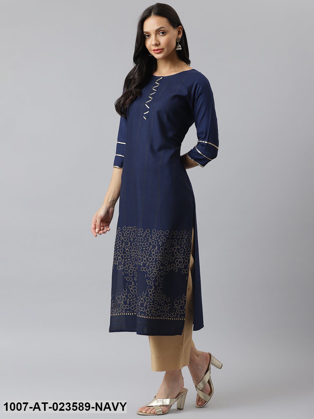 Printed Rayon Straight Kurta (Pre-Order)
