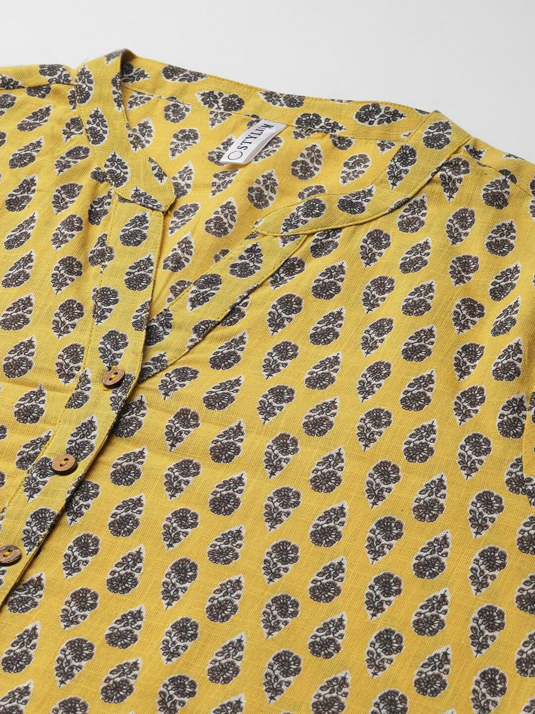 Women's Printed Cotton Slub Straight Kurta (Pre-Order)