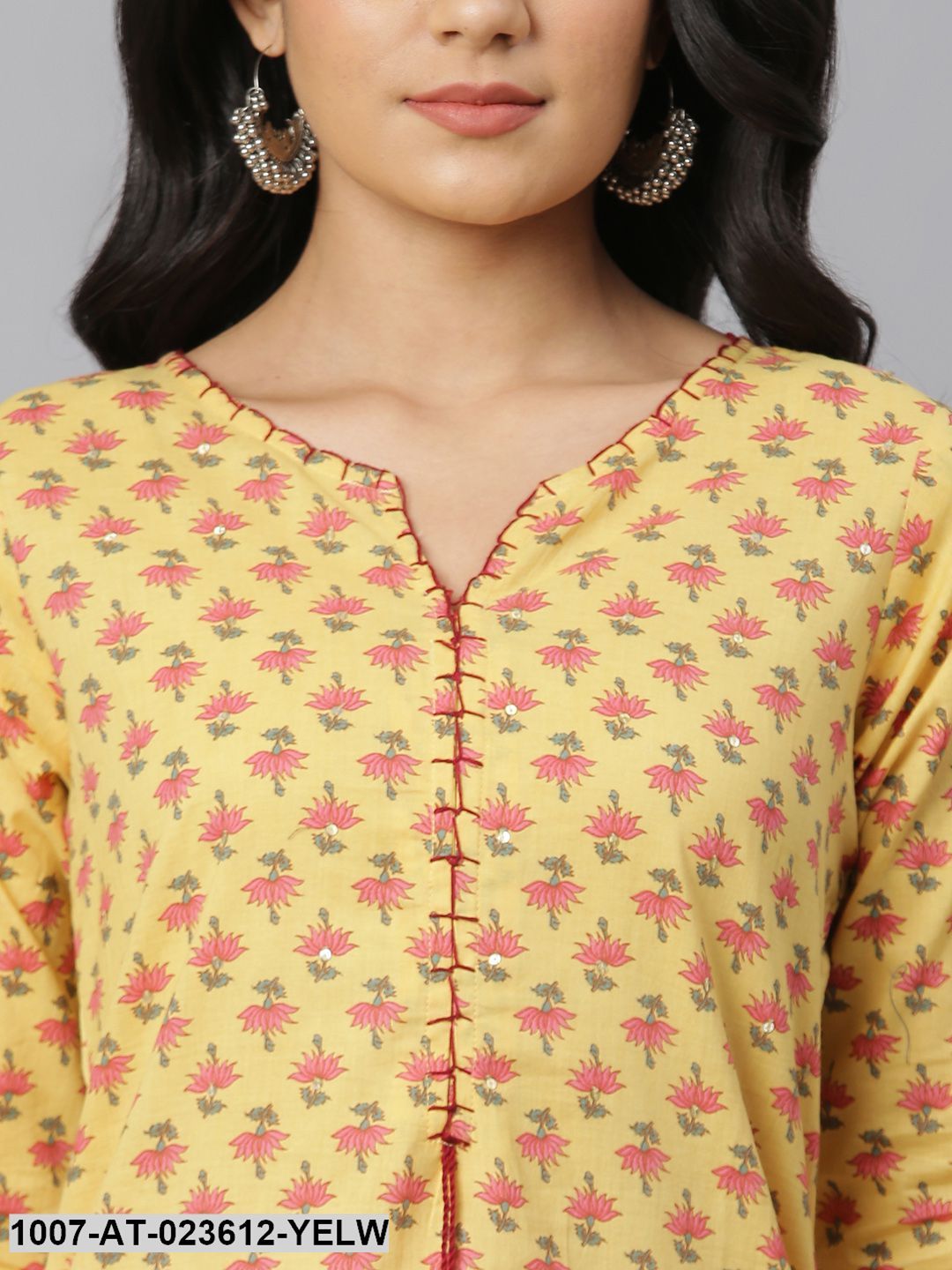 Women's Floral Printed Rayon Straight Kurta (Pre-Order)