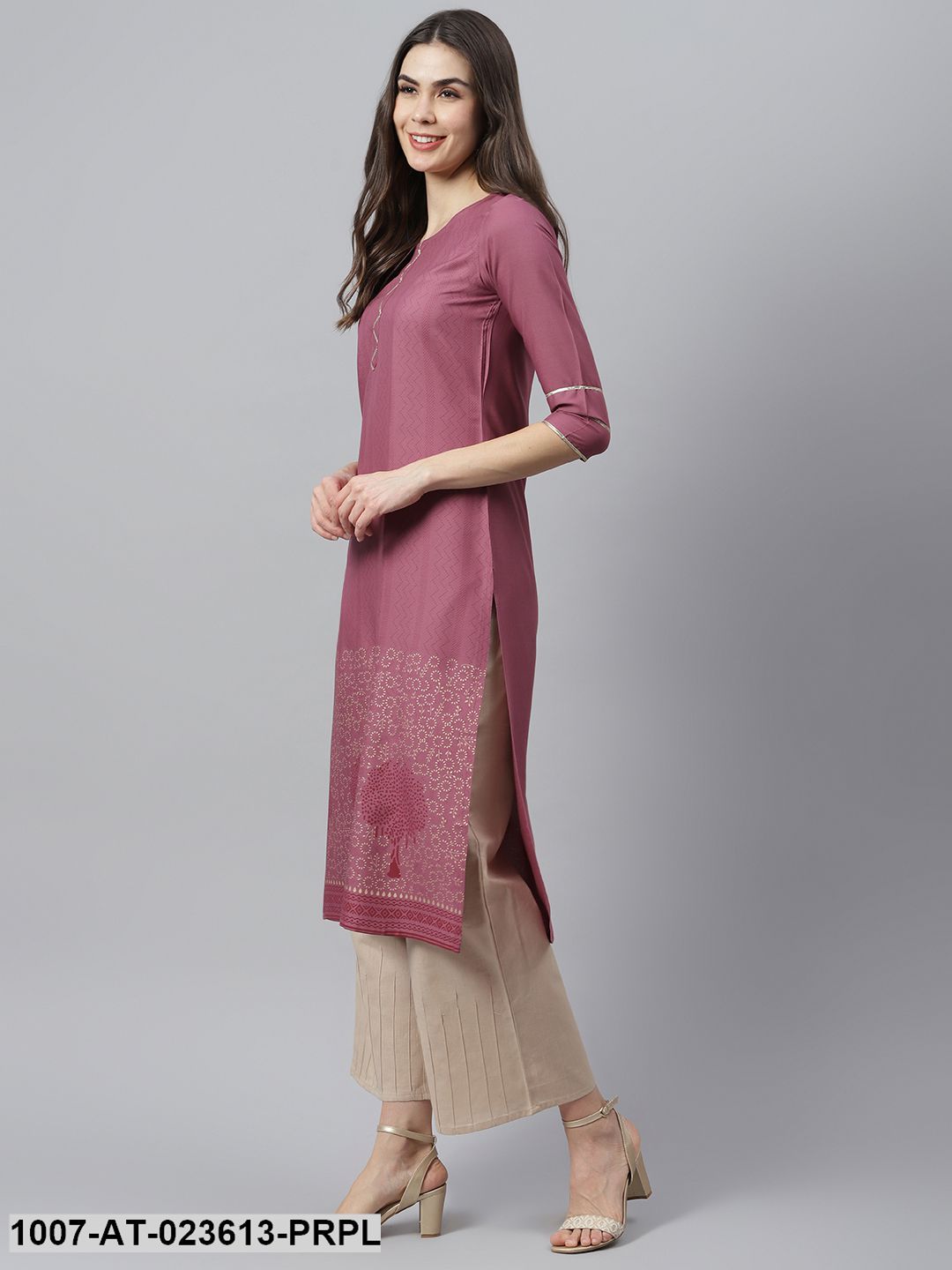 Women's Printed Rayon Straight Kurta (Pre-Order)