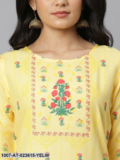Women's Floral Printed Rayon Straight Kurta (Pre-Order)
