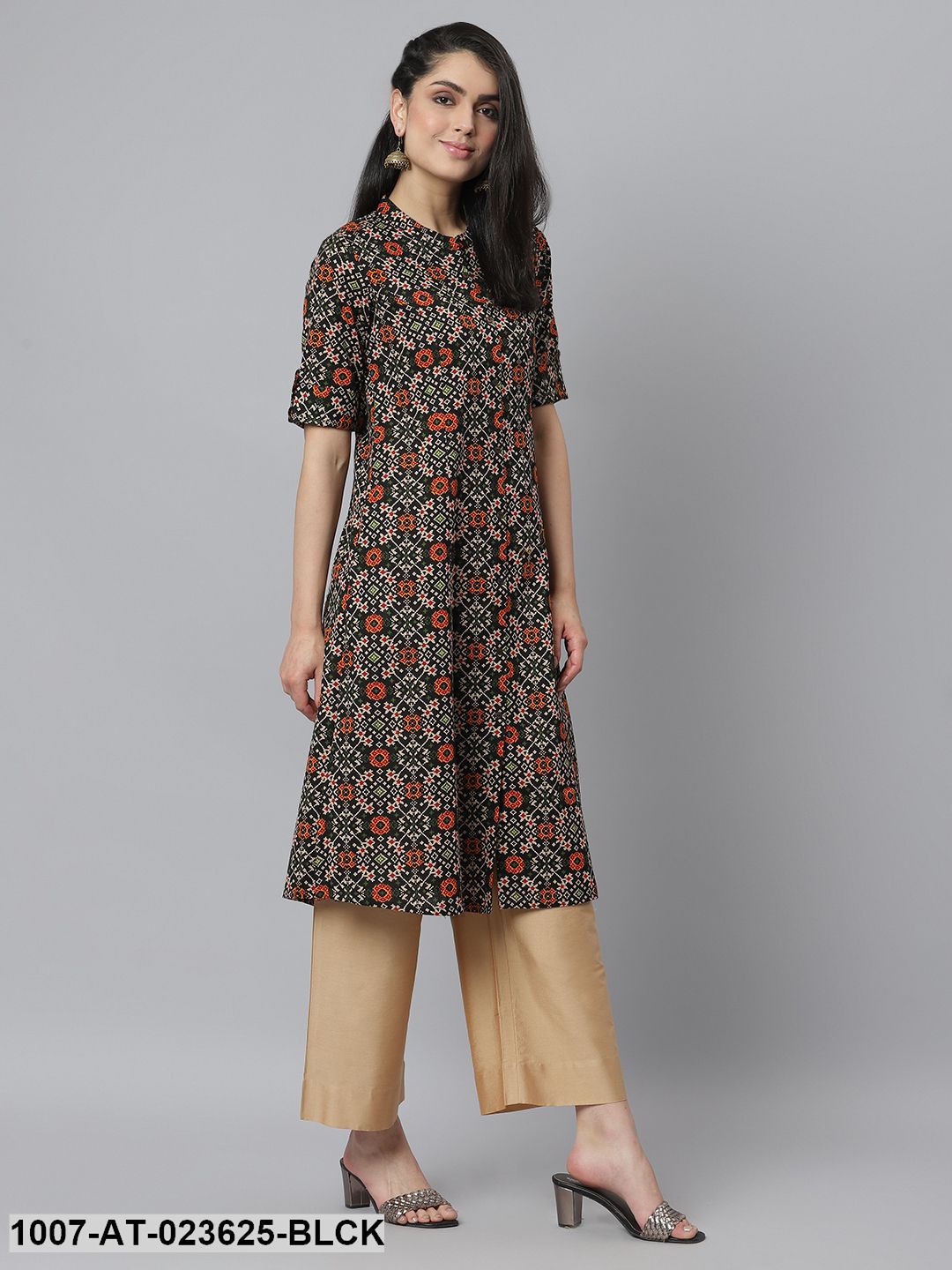 Women's Printed Rayon A-Line Kurta (Pre-Order)