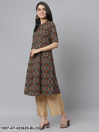 Women's Printed Rayon A-Line Kurta (Pre-Order)