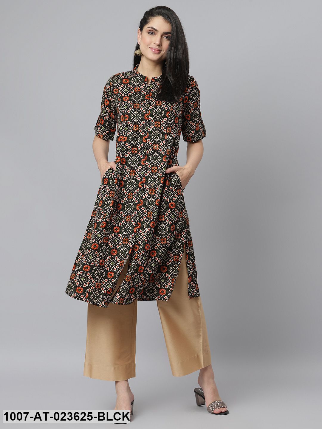 Women's Printed Rayon A-Line Kurta (Pre-Order)