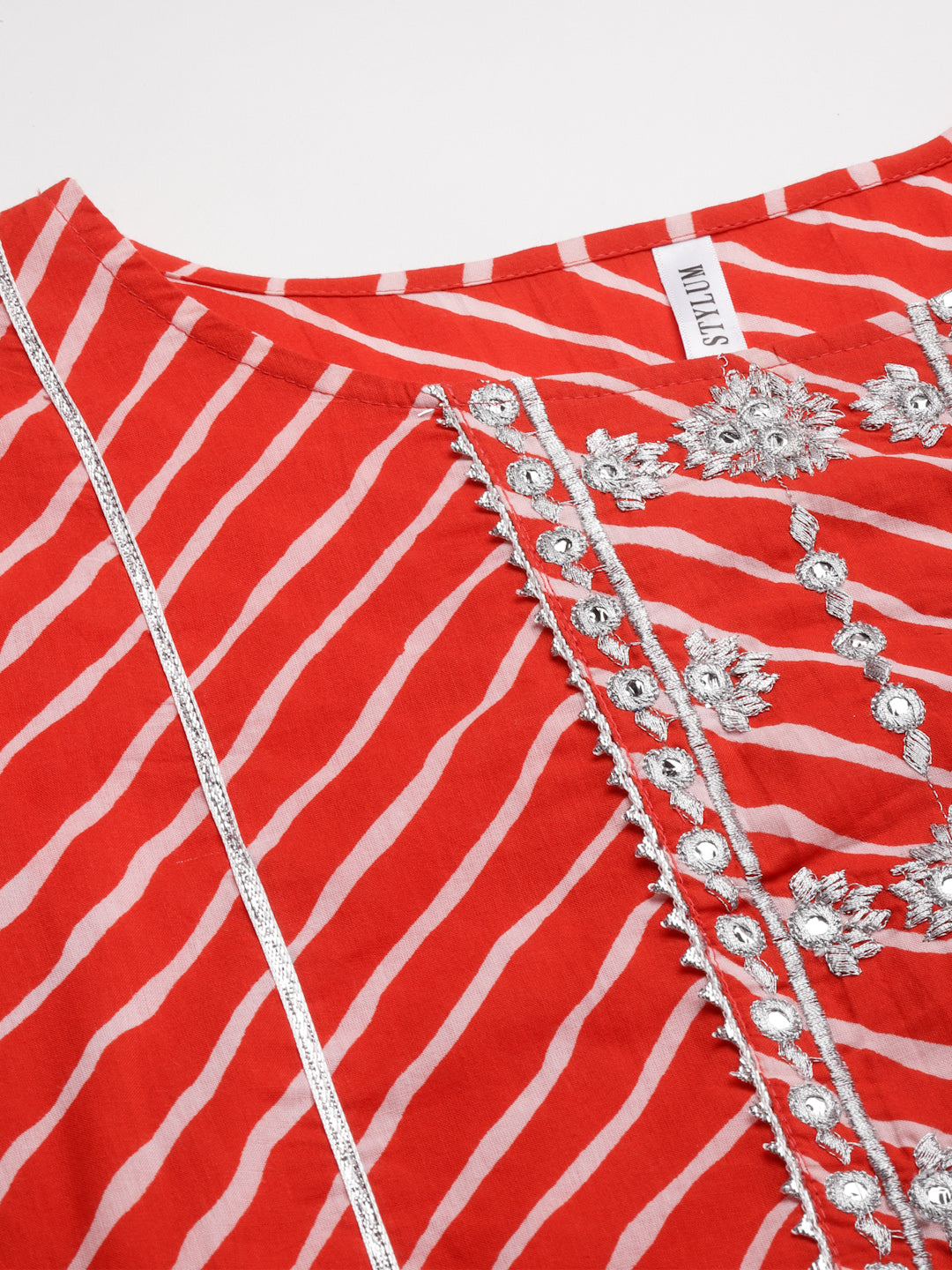 Lehariya Printed Cotton Straight Kurta (Pre-Order)