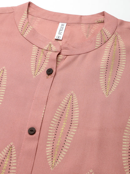 Block Printed Rayon A-Line Kurta (Pre-Order)