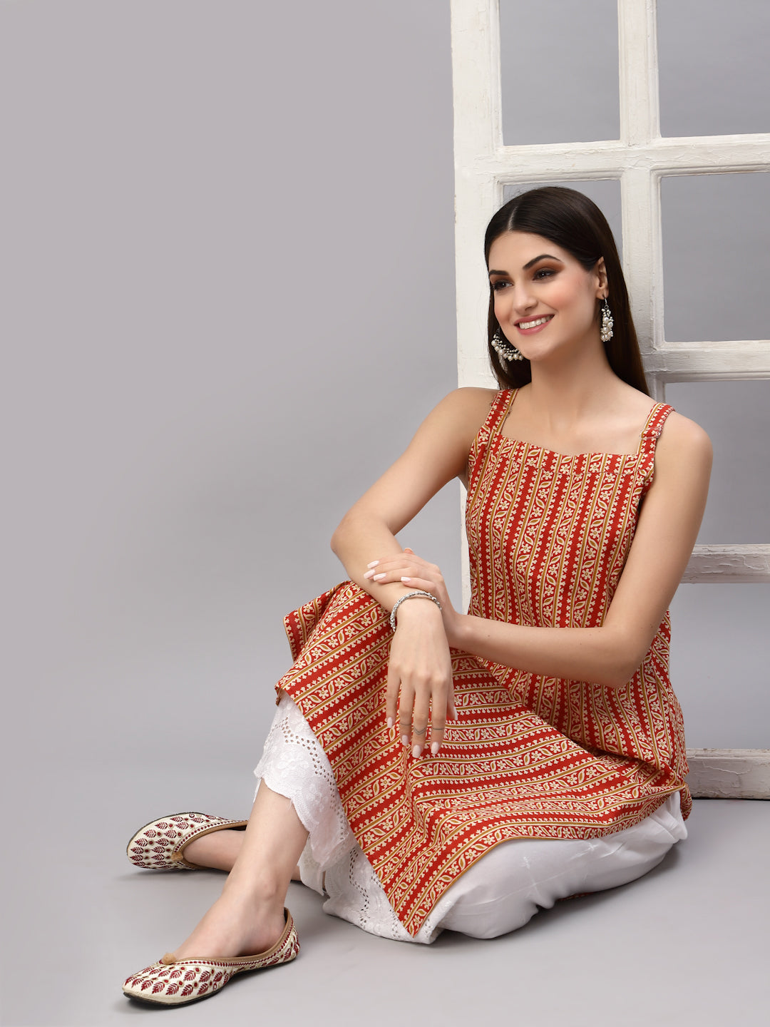 Printed Cotton Straight Kurta (Pre-Order)