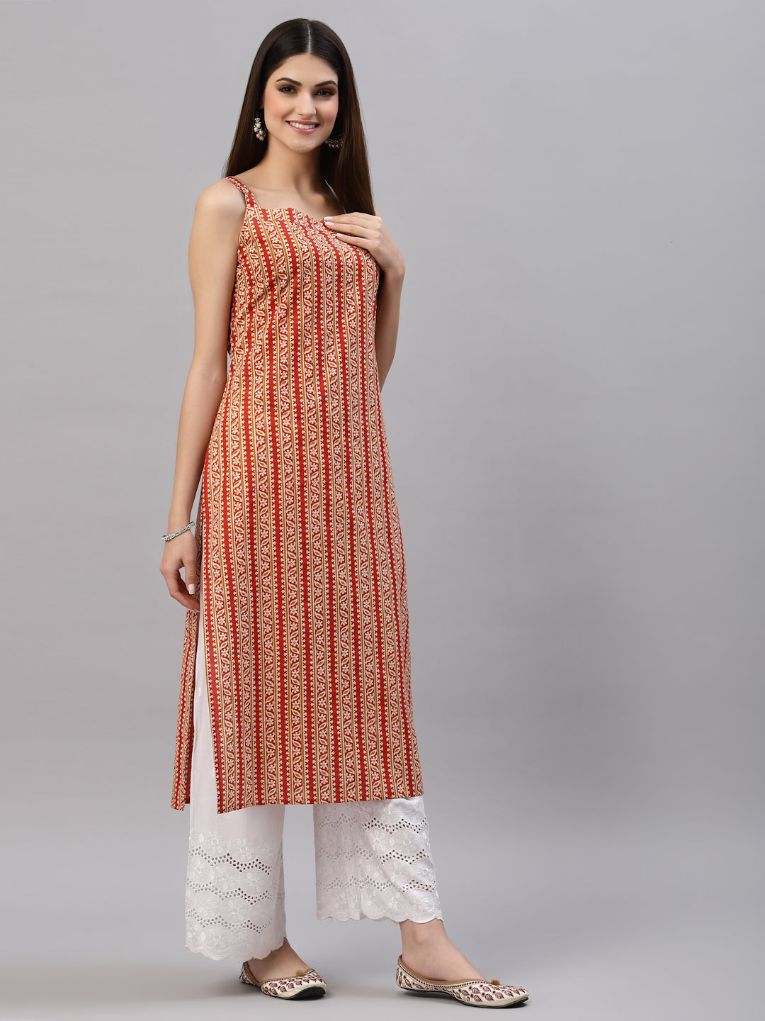 Printed Cotton Straight Kurta (Pre-Order)