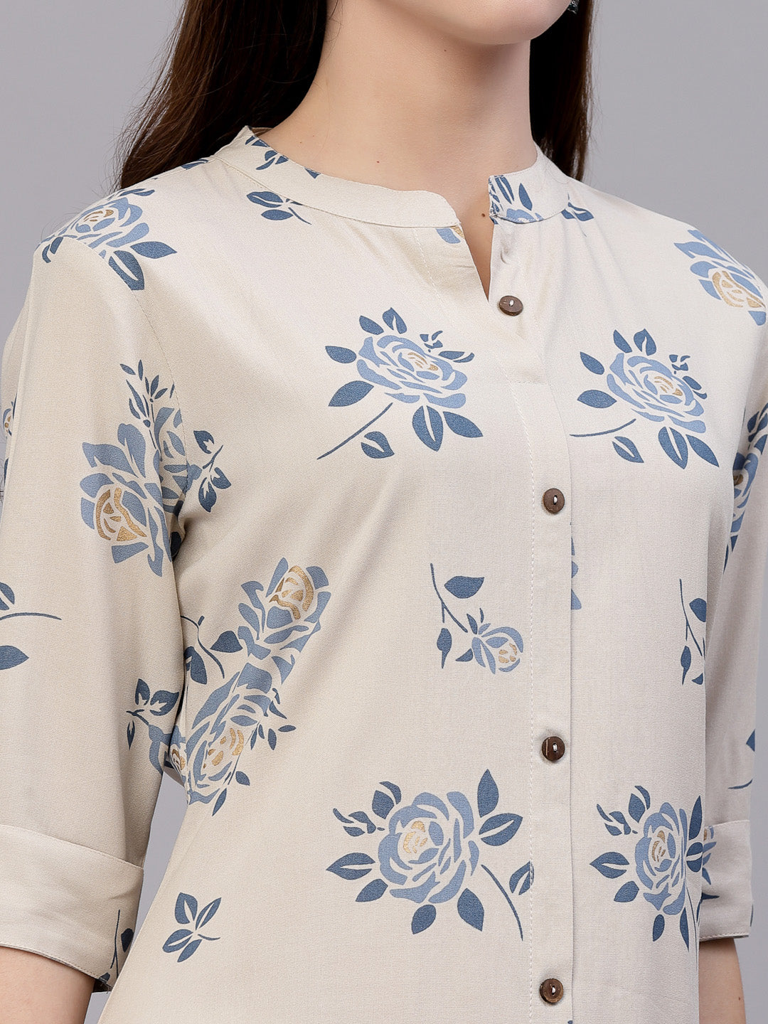 Floral Printed A-Line Kurta (Pre-Order)