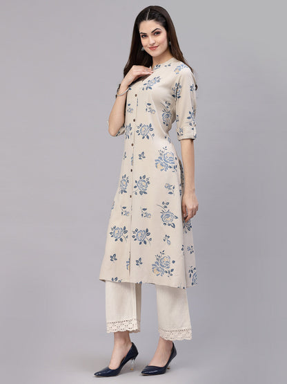 Floral Printed A-Line Kurta (Pre-Order)