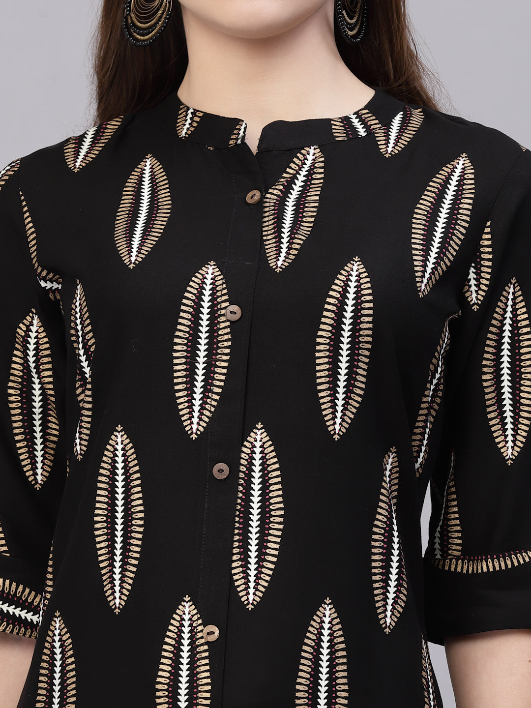 Block Printed Rayon A-Line Kurta (Pre-Order)