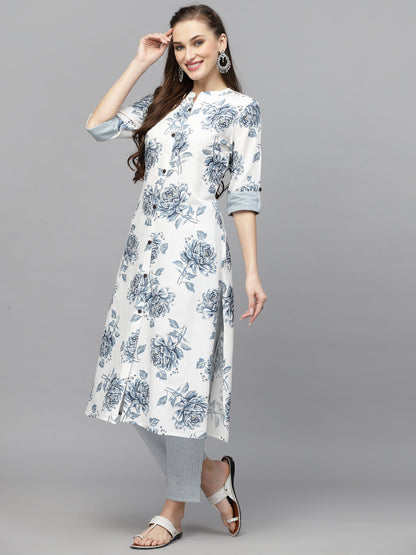 Printed Rayon A-Line Kurta (Pre-Order)