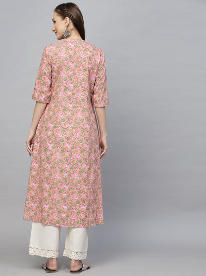 Printed Cotton A-Line Kurta (Pre-Order)