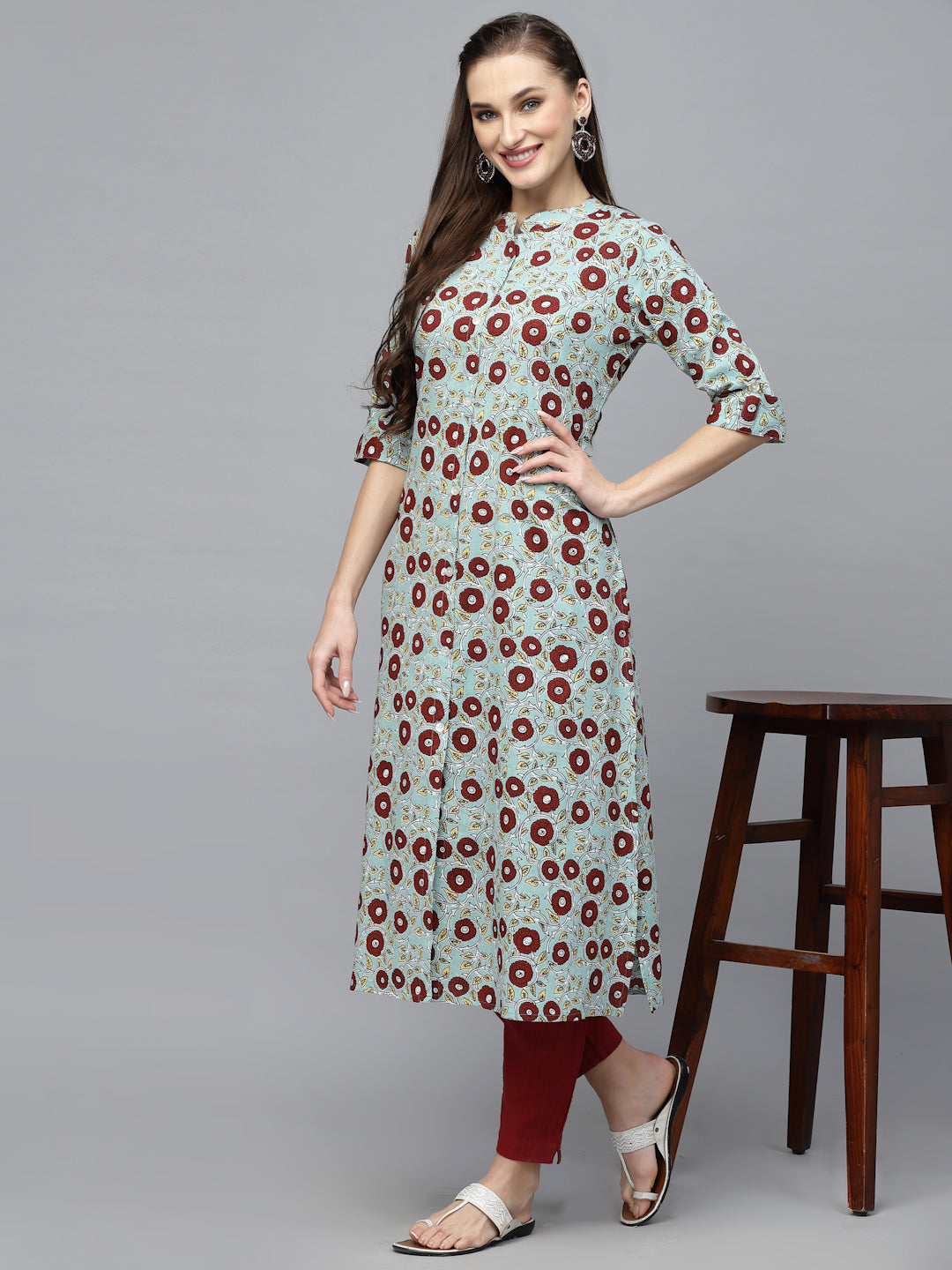 Printed Cotton A-Line Kurta (Pre-Order)