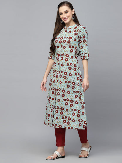 Printed Cotton A-Line Kurta (Pre-Order)
