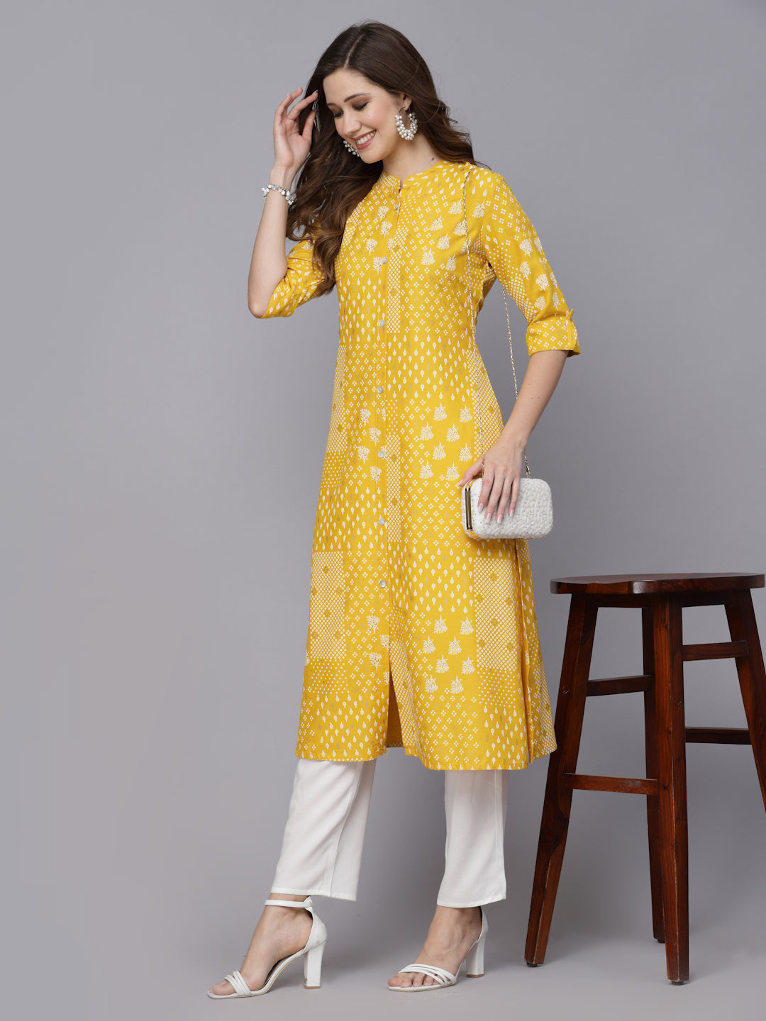 Printed Rayon A-Line Kurta (Pre-Order)