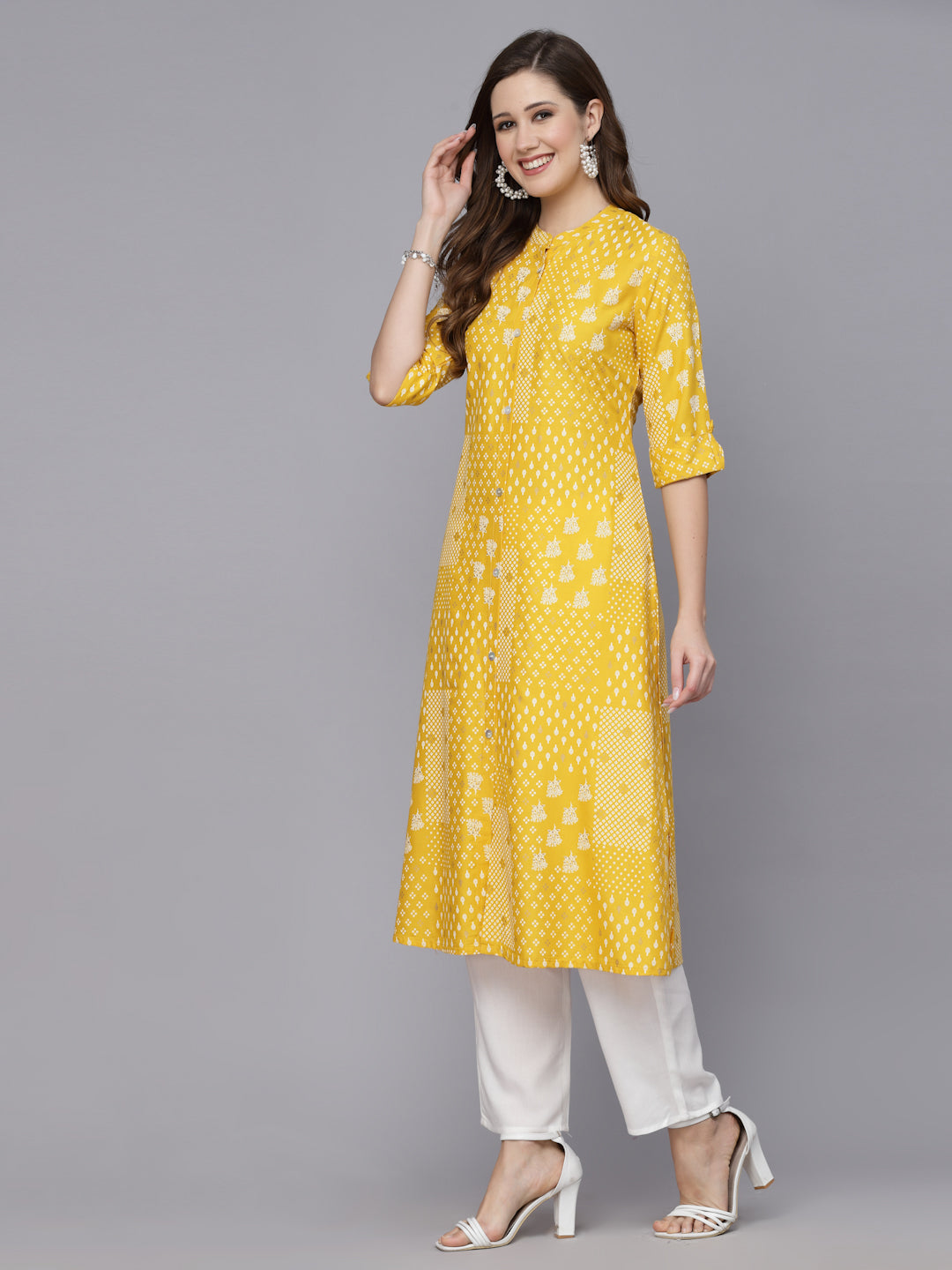 Printed Rayon A-Line Kurta (Pre-Order)