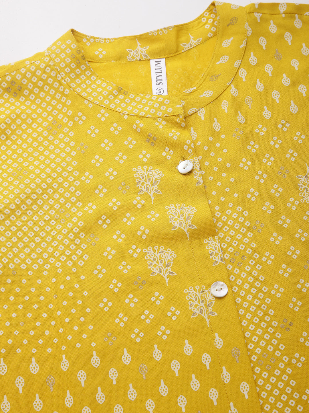 Printed Rayon A-Line Kurta (Pre-Order)