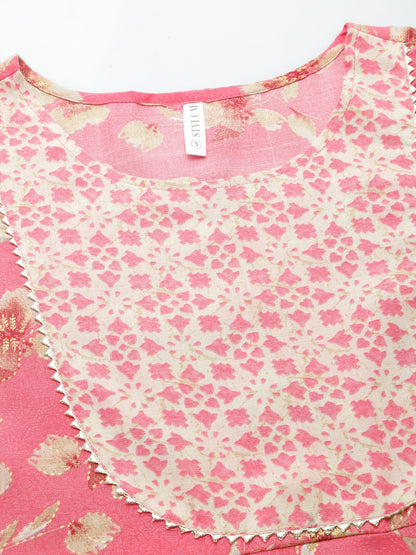 Printed Rayon Blend Anarkali Kurta (Pre-Order)