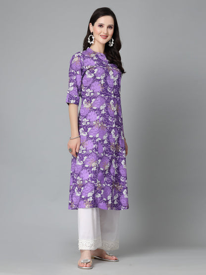 Printed Rayon A-Line Kurta (Pre-Order)