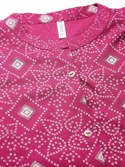 Printed Rayon A-Line Kurta (Pre-Order)