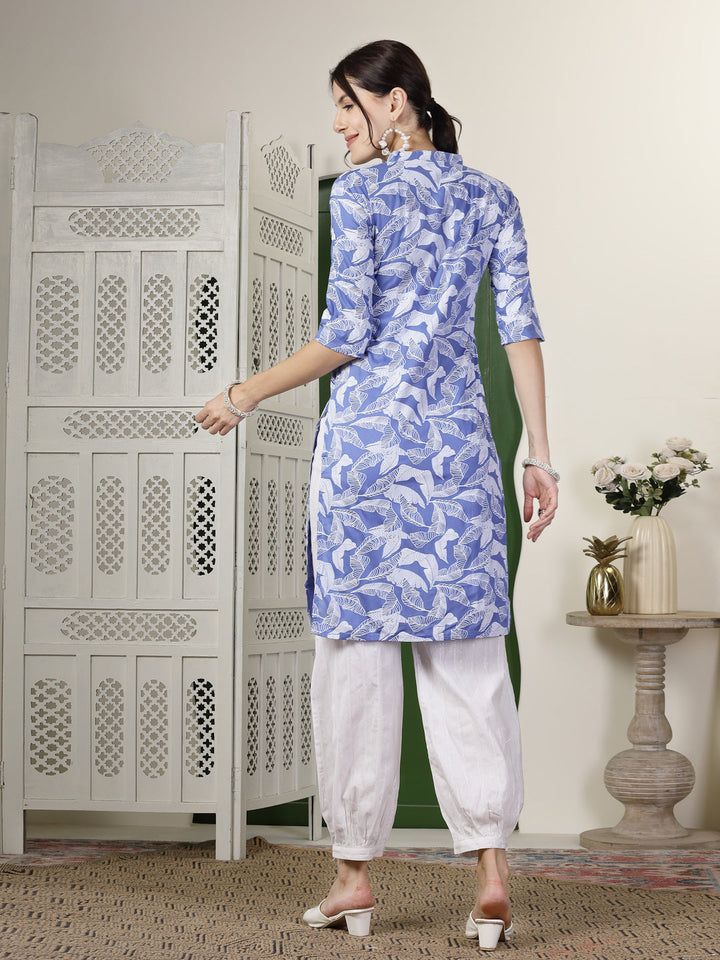 Paisley Printed Rayon Straight Kurta