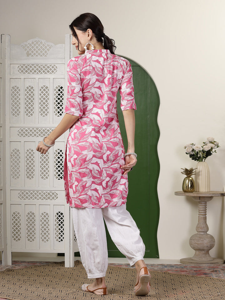 Paisley Printed Rayon Straight Kurta