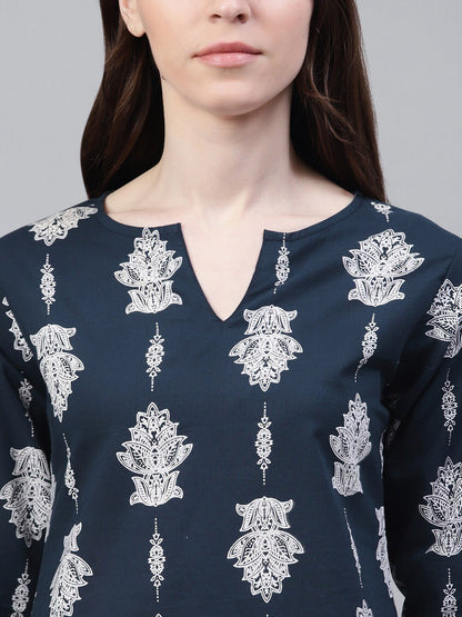 Cotton Floral Print Night Suit Set (Pre-Order)