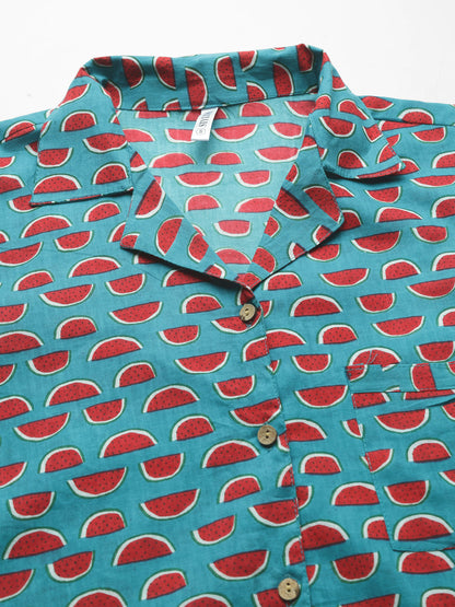 Printed Cotton Night Suit Set (Pre-Order)