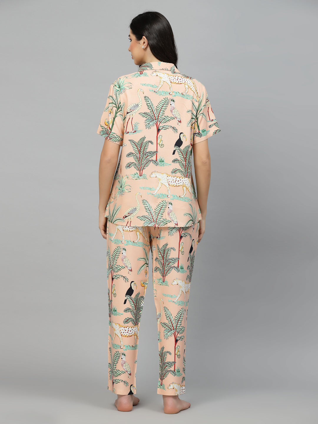 Animal Rayon Printed Night Suit (Pre-Order)