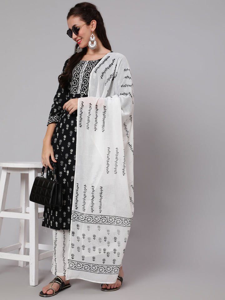 Glam Roots black cotton printed kurta – wholesale manufacturer &amp; exporter from India