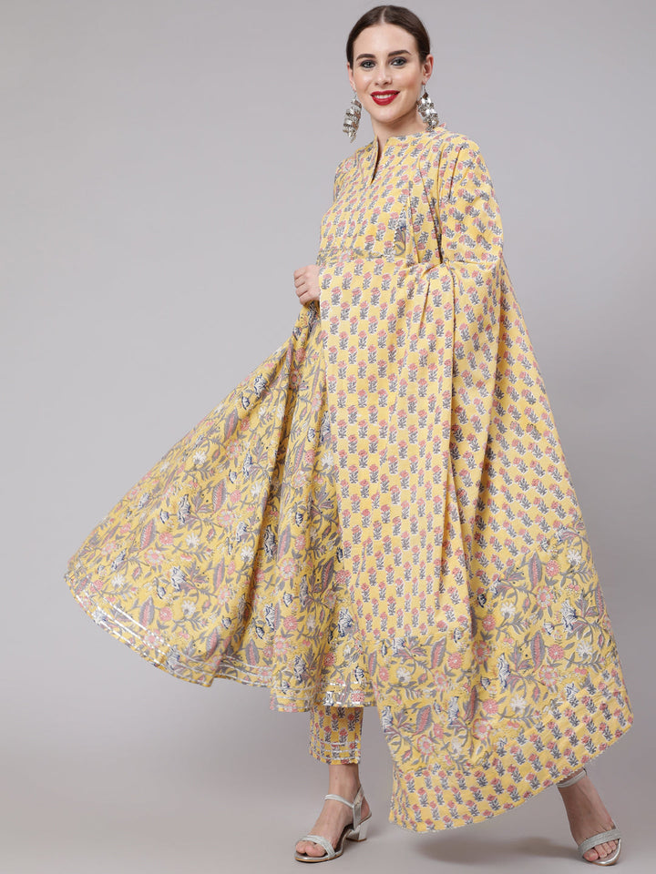 Glam Roots yellow cotton printed kurta – wholesale manufacturer &amp; exporter from India