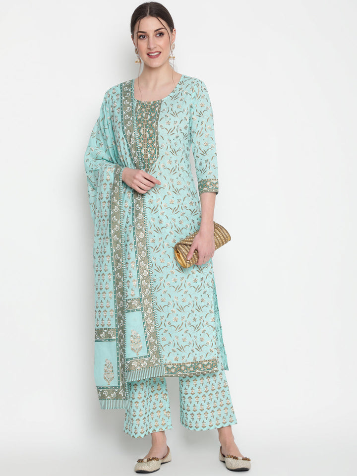 Glam Roots green cotton printed kurta – wholesale manufacturer &amp; exporter from India