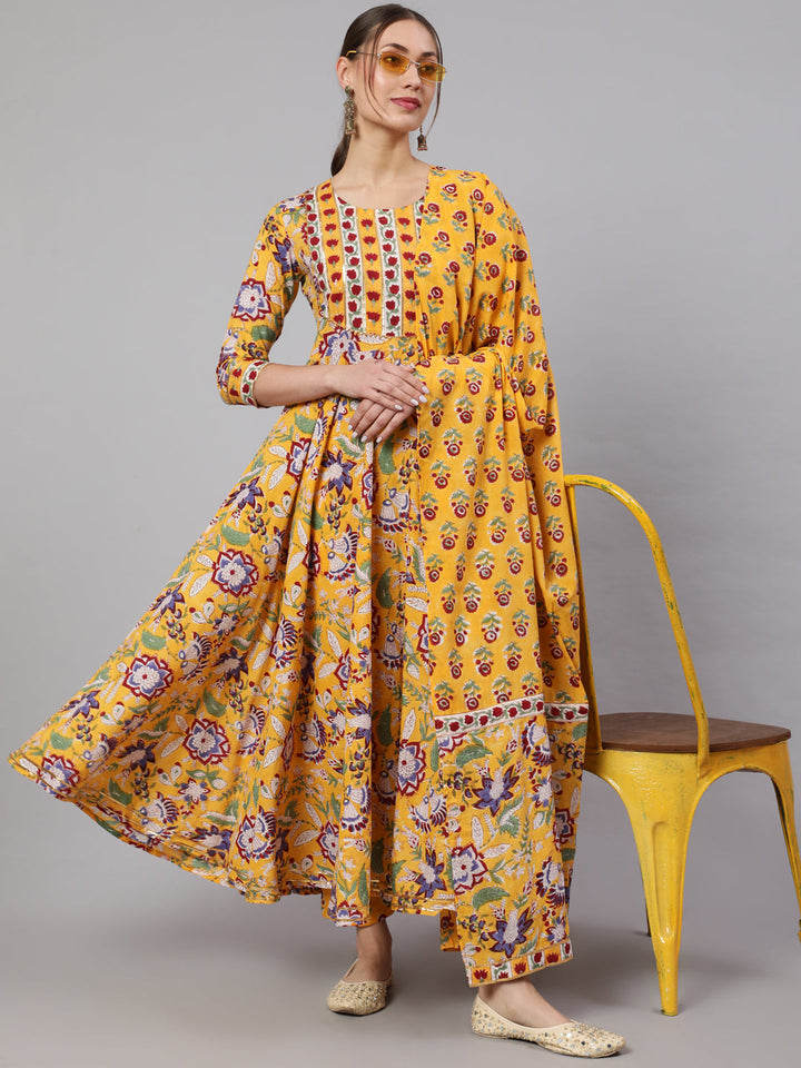 Glam Roots yellow cotton printed kurta – wholesale manufacturer &amp; exporter from India