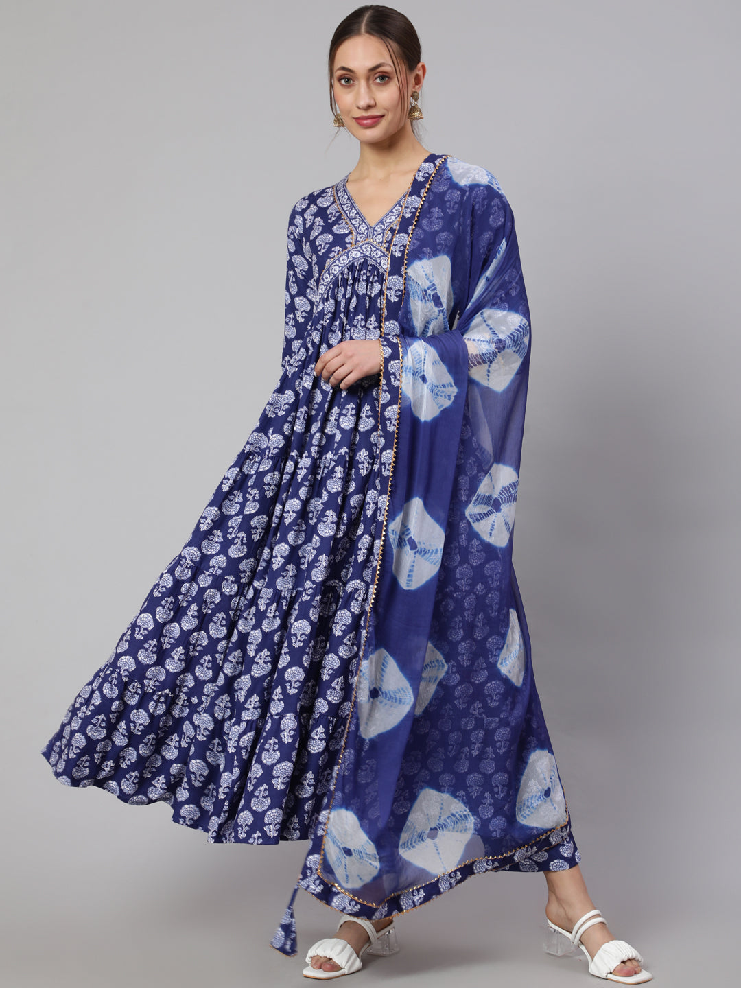 Glam Roots blue rayon printed kurta – wholesale manufacturer & exporter from India