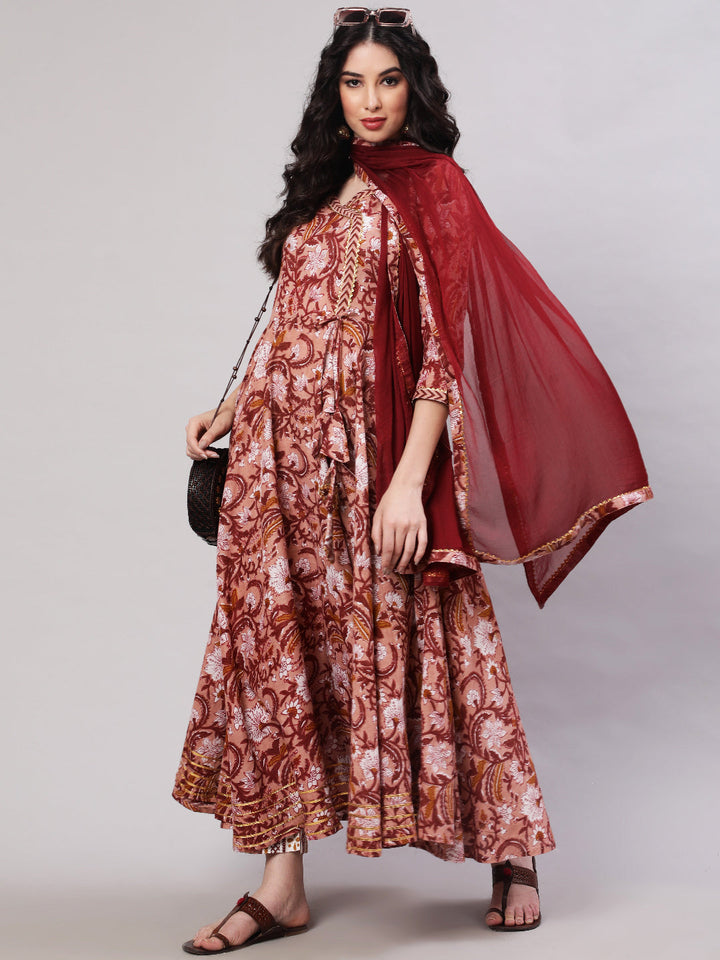 Glam Roots maroon rayon printed kurta – wholesale manufacturer &amp; exporter from India