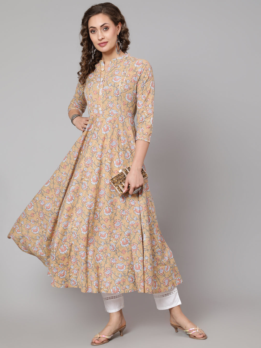 Glam Roots yellow cotton printed kurta – wholesale manufacturer &amp; exporter from India