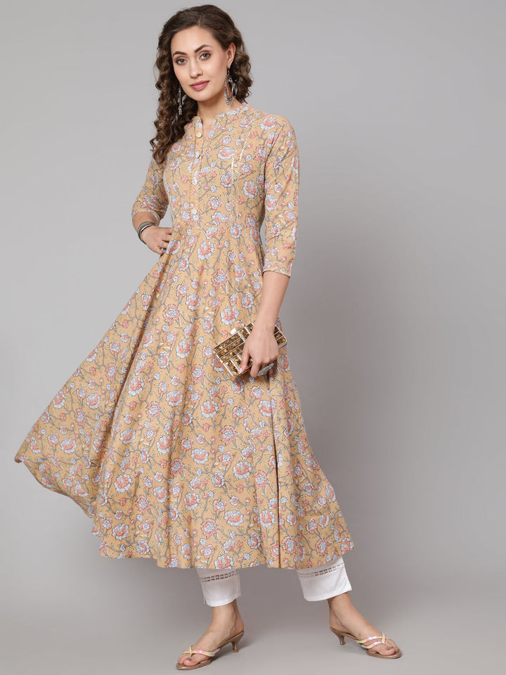 Glam Roots yellow cotton printed kurta – wholesale manufacturer &amp; exporter from India