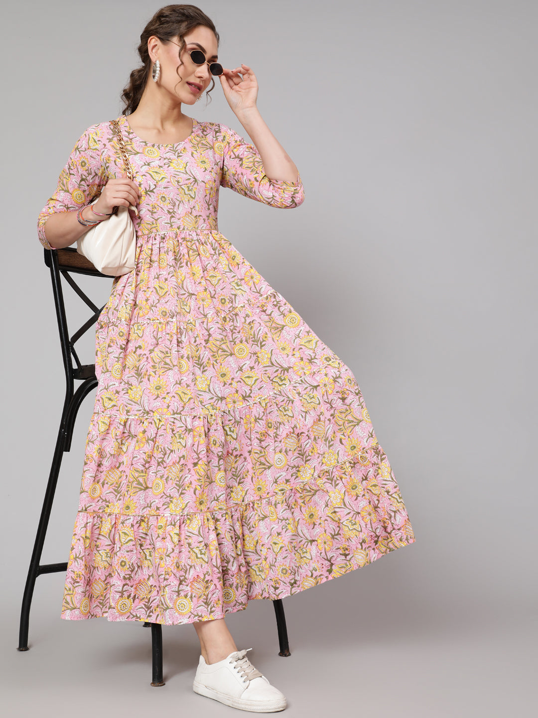 Glam Roots pink cotton printed kurta – wholesale manufacturer &amp; exporter from India