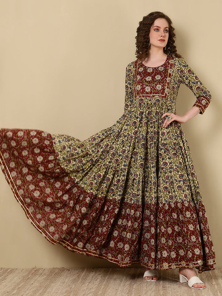 Glam Roots maroon rayon printed kurta – wholesale supplier