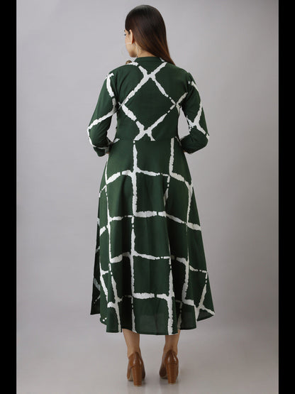 Printed Viscose Rayon Flared Kurta